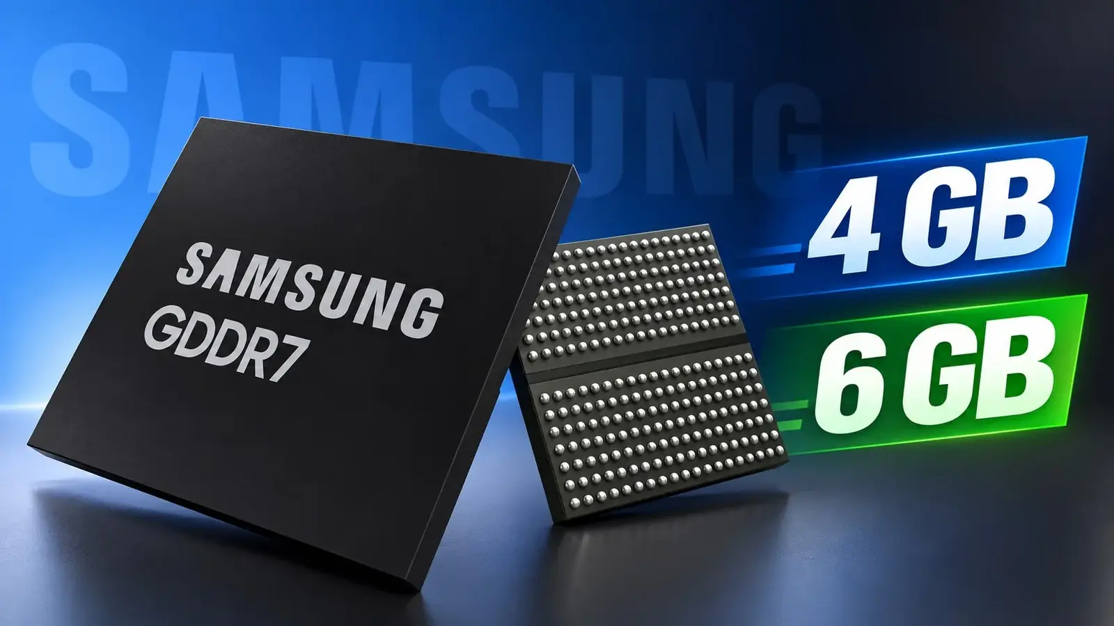 GDDR7: 4 GB un 6 GB atmiņas moduļu ražošana tuvojas