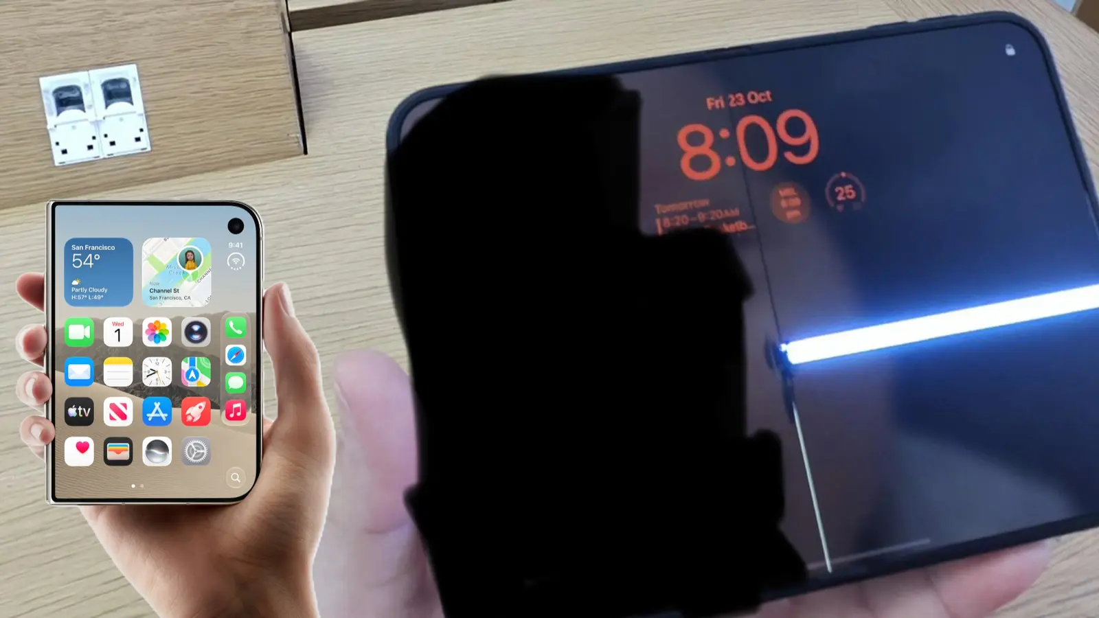 FineMTEC noliedz vainu iPhone Duo iekšējā displeja bojājumos