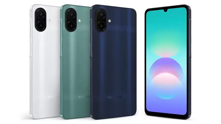 Samsung Galaxy A08 ar 6000 mAh akumulatoru un IP64
