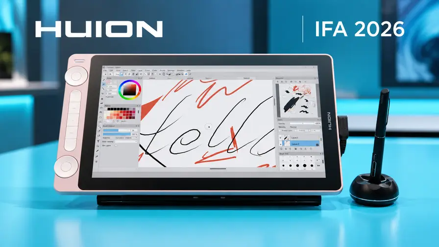 Huion IFA 2026 pārskats: Kamvas Pro 27, Note un Pad 12