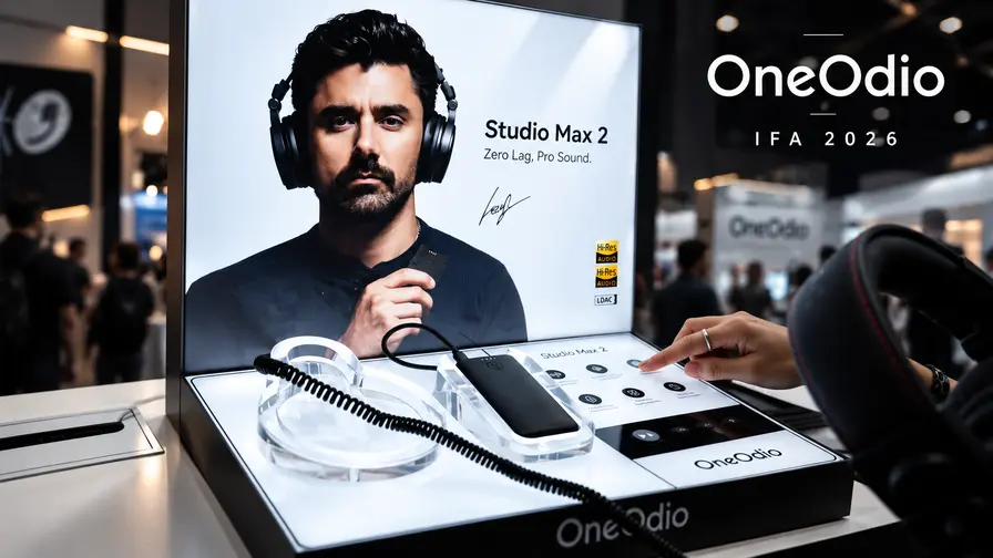 OneOdio Studio Max 2: 9ms aizture, LDAC un 120h akumulators